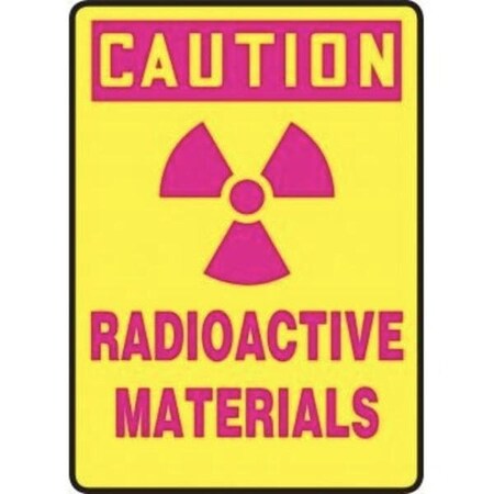 Accuform OSHA CAUTION Safety Sign RADIOACTIVE MRAD617XP